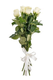Букет 7 белых роз "Нежный"